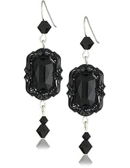 Tarina Tarantino "Iconic" Licorice Whip Lucite Frame Bead Earrings