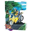 Santoro Graphics Swing Card / Greeting Card - Motor Bike - SC82