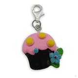 Beggar Charms pendant dessert with flower #9347, bracelet Charm | Phone Charm
