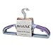 BriaUSA Dry Wet Clothes Hangers Amphibious Purple with Non-Slip Shoulder Design, Steel Swivel Hooks – Set of 10