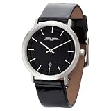 Jorg Gray JG2700-14 - Unisex Slim Watch, Swiss 2 Hand Mvt, Date Display, Leather Straps
