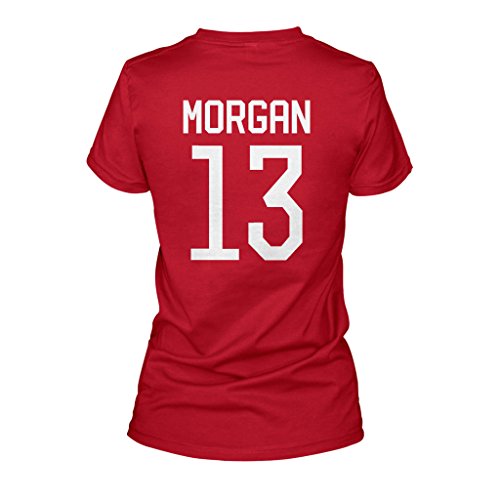 FreshRags Alex Morgan 13 US Women's Soccer Fan JR Fit Ladies sided T-Shirt