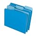 Pendaflex 1521/3BLU Pendaflex 2-Tone File Folders, 1/3 Cut, Top Tab, Letter, Light Blue, 100/Box