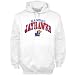 Kansas Jayhawks White Arched Hoody Sweatshirt
