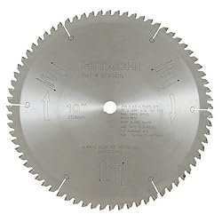 Hitachi 974642N 10-Inch 72 Tooth TCG Non-Ferrous Metal and Plastic Cutting Miter Saw Blade with 5/8-Inch Arbor