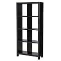 Modern Hollow Core Bookcase - Black