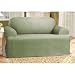 Cotton Duck Loveseat Slipcover (T- Cushion) Fabric: Natural
