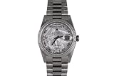 Rolex Mens White Gold President Meteorite Dial