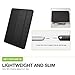 ESR Yippee Smart Case for The iPad Air, Smart Cover [Synthetic Leather] Translucent Frosted Back Magnetic Cover with Auto Sleep/Wake Function [Light Weight] for iPad 5 (Black)