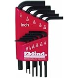 Eklind 10111 Hex-L Key Set, 0.050-Inch to 1/4-Inch,Short, 11-Piece