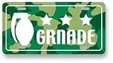 CMプレート『Granade』/アルミ製!お部屋や車のインテリアに・・・