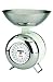 Typhoon Capsule Gloss White Kitchen Scale with Steel Body and Stainless Steel Trim and Bowl