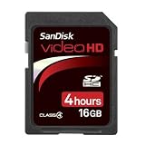 SanDisk SDSDHV-016G-A15 16GB Video HD SDHC Card (Black)