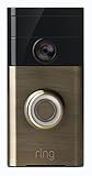 Ring Video Doorbell in Antique Brass