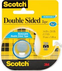 3M Scotch Removable Double Sided Tape .75X200 238-3M; 3 Items/Order