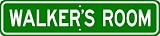 WALKER ROOM SIGN - Personalized Gift Boy or Girl, Aluminum - 4 x 18 inches