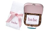 Babe Burp Cloth in Mini-Suitcase
