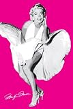 Marilyn Monroe (White Dress, Seven Year Itch, Pink) Movie Poster Print - 24