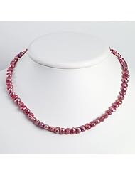 Sterling Silver 18in Pink Freshwater Cultured Pearl Necklace. Metal Wt- 0.92g