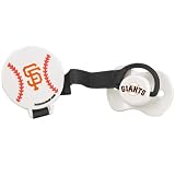 SAN FRANCISCO GIANTS Team Logo BABY PACIFIER and CLIP with Silicone Nipple