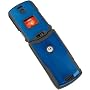 FOR MOTOROLA RAZR V3xx BLACK/BLUE METAL & RUBBER CASE!!