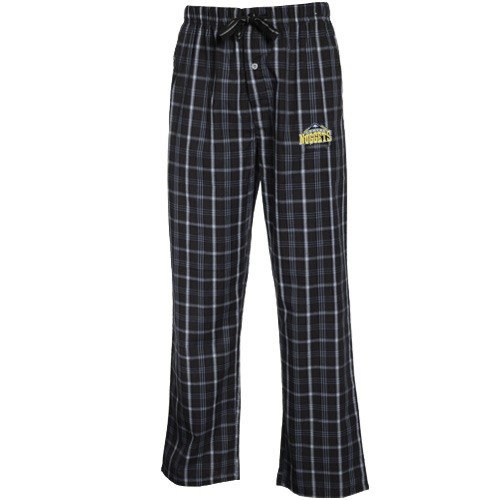 Denver Nuggets Navy Blue Plaid Genuine Pajama Pants (Small)