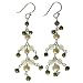Jewelry : Handmade Pearl Earrings With Green Jade Beads & Sterling Silver