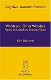 cover of Words and Other Wonders (Cognitive Linguistics Research [Clr])