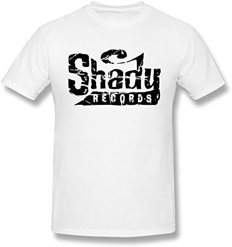 WAYNEY Custom Eminem Shady Records T-Shirts For Men White XL
