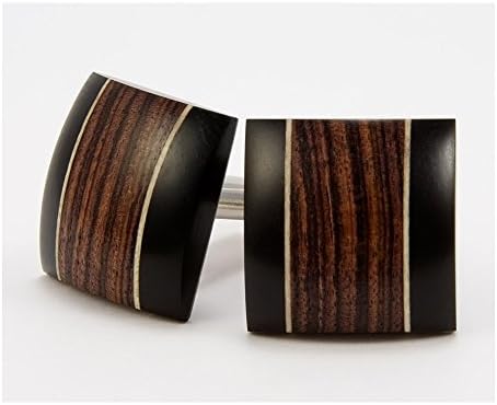 Kingwood, Ebony, Holly Wood Cufflinks