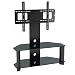 Designer Habitat - Glass TV Stand with TV Bracket for Plasma LCD TV Black (30 - 50")