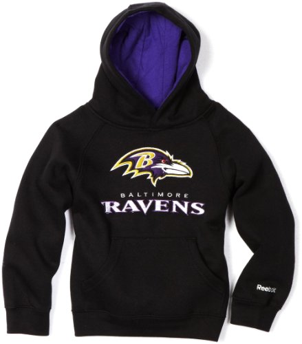NFL Unisex Infant/Toddler Baltimore Ravens Sportsman Fleece Hoodie - R14C4P24 (Black, 3T)