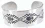 Spiders Spider Print Engraving Pewter Cuff Bracelet