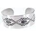 Spiders Spider Print Engraving Pewter Cuff Bracelet
