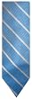 Men's Beau Brummel Soho Neck Tie Light Blue with White Stripes