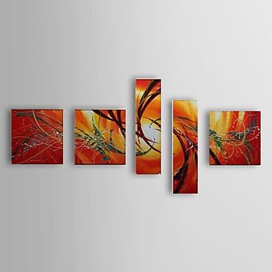 Dudu Hand Painted Oil Painting Abstract Set of 5 1307-AB0470