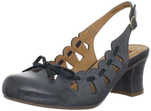 Miz Mooz Women's Emma Slingback Pump,Navy,6 M US