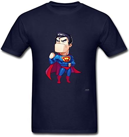 Teefandy hot short t-shirt fashion cotton graphic Navy Superman men's comfort S Shirts