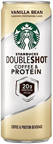 6 Pack - Starbucks Doubleshot Coffee and Protein - Vanilla Bean - 12oz + Energy Drink Outlet Sticker by Strabucks