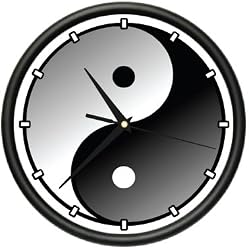 YIN YANG Wall Clock karma feng shui asian ying gift