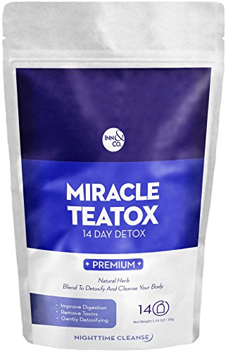 MIRACLE TEATOX Weight Loss NightTimeTea: Organic Detox Tea, Body Cleanse, Reduce Bloating, & Appetite Suppressant, 14 Day Detox with Organic Tea, Natural Detox Cleanse MIRACLE TEATOX Weight Loss NightTimeTea: Organic Detox Tea, Body Cleanse, Reduce Bloating, & Appetite Suppressant, 14 Day Detox with Organic Tea, Natural Detox Cleanse