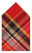 Durable Hand Woven 100% Cotton Red and Yellow Plaid Napkins 22x22 Inches Set of Six