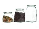 Libbey 80322 Big Mouth Round-Shaped Glass Storage Jars, Set of 3