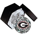 NCAA Georgia Bulldogs Logo 4-Inch High Brillance Diamond Cut Glass Paperweight