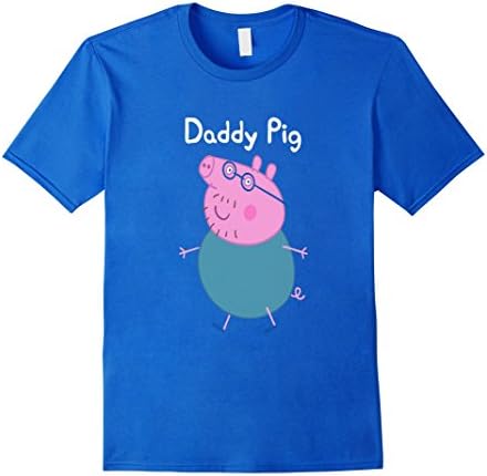 Men's Pig Daddy T-Shirt Large Royal Blue