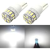 Alla Lighting CANBUS Error Free Extremely Super Bright T10 Wedge 194 168 2825 175 192 W5W Super Bright White High Power 3014 18-SMD LED Lights Bulbs for License Plate Interior Map Dome Side Marker Light