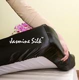 100 Charmeuse Silk Fitted Sheet black Double 140 Cm X 190 Cm26 Cm