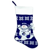 24" NHL Vancouver Canucks Knit Snowman and Snowflake Christmas Stocking