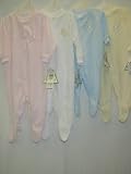 Baby Sizes XS(0-3M), S(3-6M), M(6-9M), L(9-12M) Flame Resistant Terry Knit Snap Buttons Front Sleeper ** 24 PCS Pre-Pack : Assorted Sizes XS, S, M, L, Assorted 4 Colors **