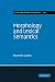 Morphology and Lexical Semantics
